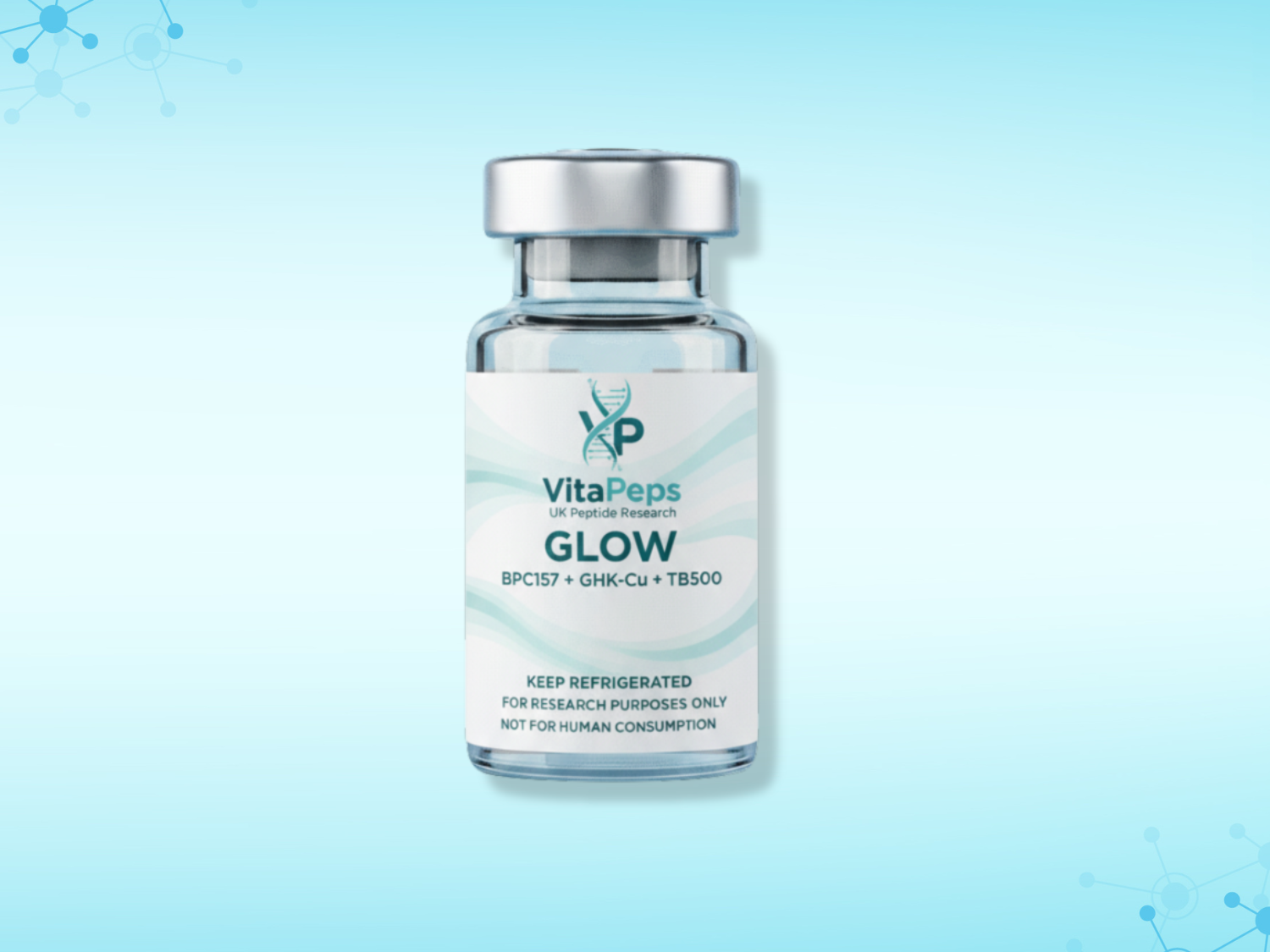 GLOW (BPC-157 + GHK-Cu + TB-500 blend) – 50mg